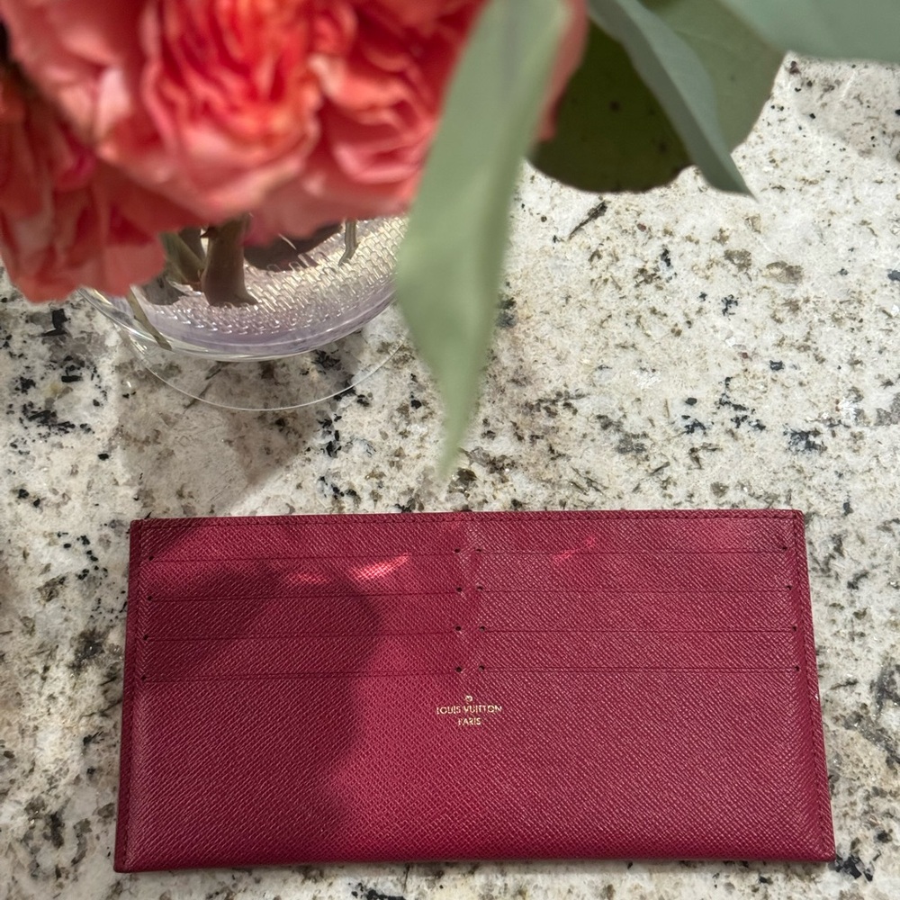 Louis Vuitton Leather Long Card Holder